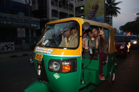 Fête de Shiva - Trajet en rickshaw au péril de notre vie